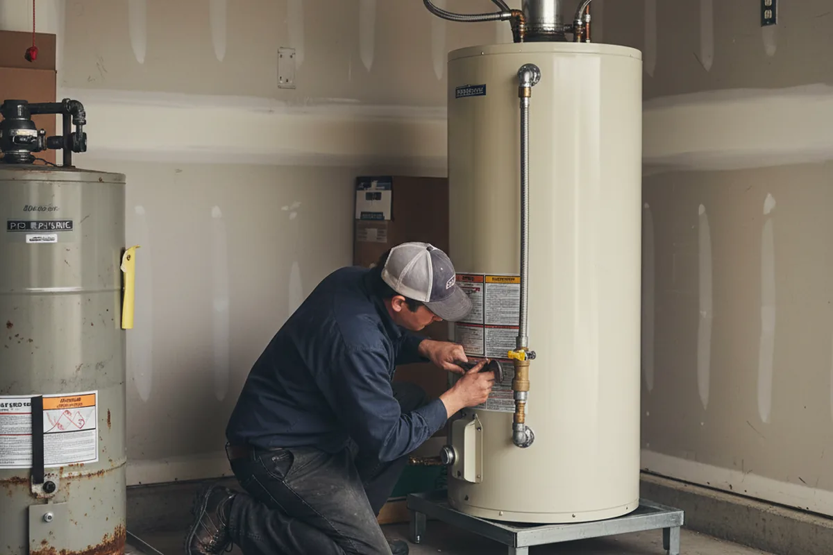 Water heater and shutoff valve replacement in Valdosta